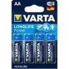Compra PILA ALCALINA LONG LIFE LR06 AA 4 UNIDADES VARTA 4906121414 al mejor precio