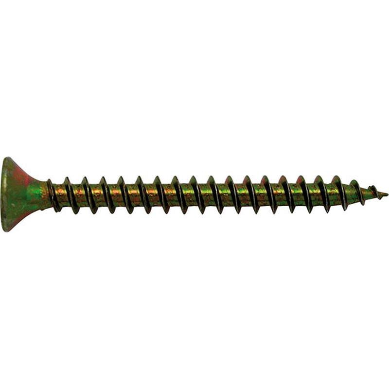 TIRAFONDO CABEZA PLANA POZI BICROMATADO 9 UDS 5,0 X 35 MM FER 24618