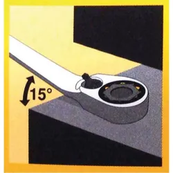 Compra LLAVE COMBINADA CON CARRACA REVERSIBLE, EN MALETIN 12 PIEZAS, CROMO VANADIO IRONSIDE 117335 al mejor precio