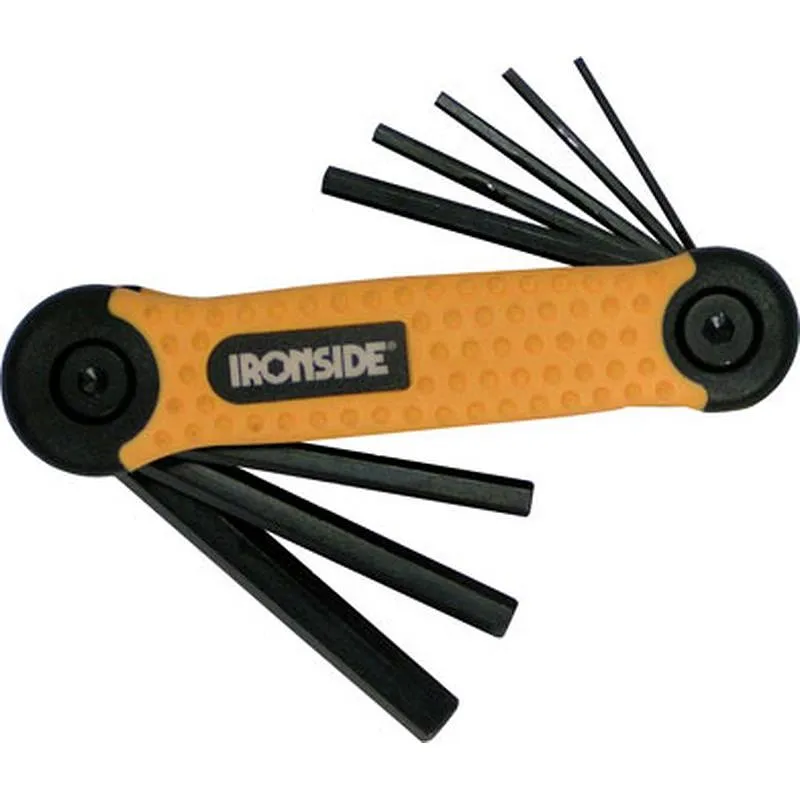 Compra LLAVE ALLEN HEXAGONAL EN NAVAJA JUEGO 8 PIEZAS DE 1,5 A 8 MM IRONSIDE 114012 al mejor precio