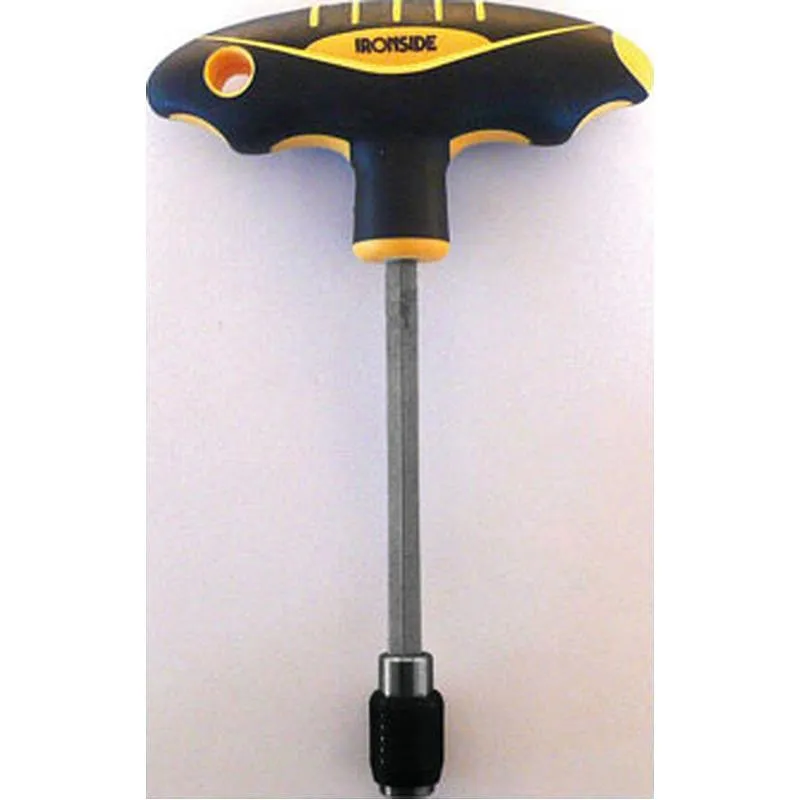 Compra PORTA PUNTAS DESTORNILLADOR MANGO "T" PARA PUNTAS DE 1/4'' IRONSIDE 120620 al mejor precio