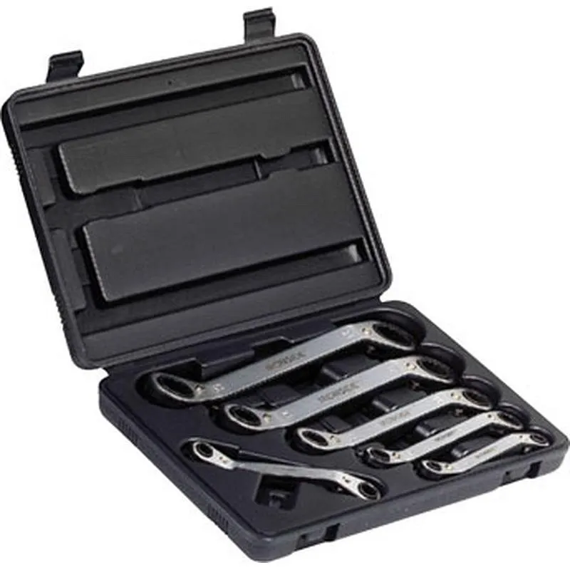 Compra LLAVES ESTRELLA DE CARRACA ACODADA, 6 PZS CROMO VANADIO, EN MALETIN IRONSIDE 117310 al mejor precio