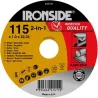 Compra DISCO CORTE ACERO/INOX diametro 115 X 1 X 22 MM IRONSIDE 241411 al mejor precio