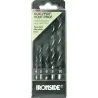 Compra BROCA PARA MADERA 3 PUNTAS JUEGO 5 PIEZAS diametro 4-5-6-8-10 IRONSIDE 232480 al mejor precio