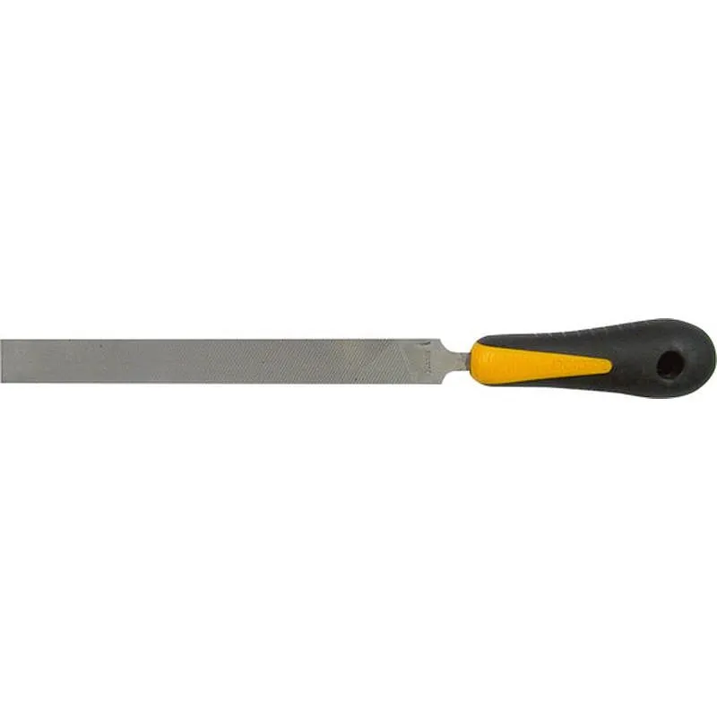 Compra ESCOFINA/LIMA PLANA ENTREFINA MANGO BIMATERIAL 200 MM IRONSIDE 135024 al mejor precio