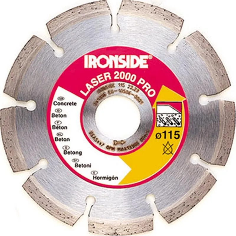 Compra DISCO DIAMANTE SEGMENTADO LASER 2000 - 125 IRONSIDE 241007 al mejor precio