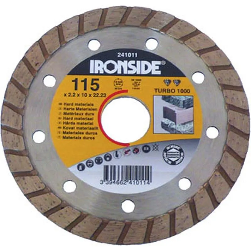Compra DISCO DIAMANTE TURBO TURBO 1000-PRO 115 IRONSIDE 241011 al mejor precio
