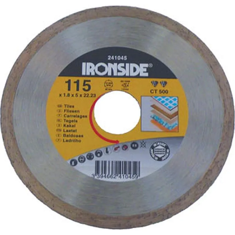 Compra DISCO DIAMANTE CONTINUO CT500-PRO 125 IRONSIDE 241046 al mejor precio