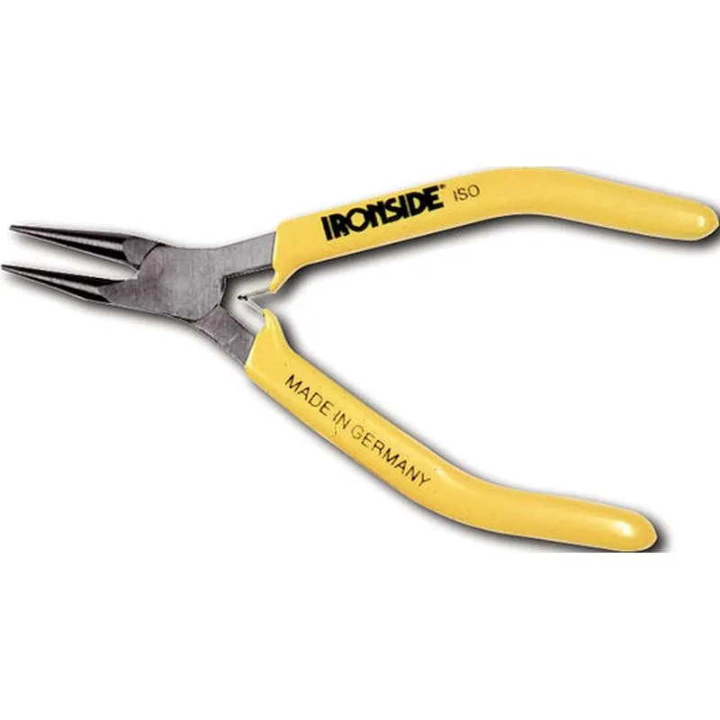 Compra ALICATE BOCA REDONDA PARA ELECTRONICA Y PRECISION 120 MM MANGO RECUBIERTO DE PVC IRONSIDE 121132 al mejor precio