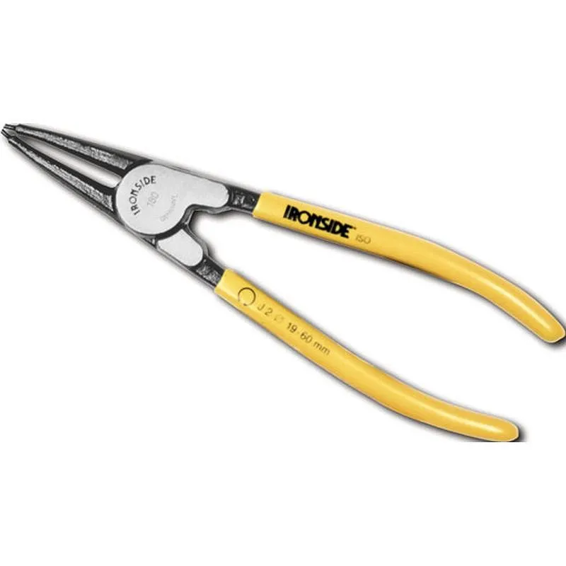 Compra ALICATE PARA ARANDELAS INTERIORES PUNTA RECTA 180º 140 MM J1 diametro 12 - 25 MM MANGO DE PVC IRONSIDE 121114 al mejor precio