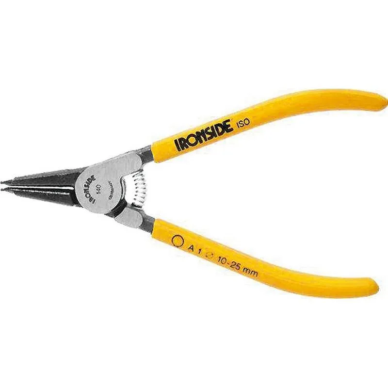 Compra ALICATE PARA ARANDELAS EXTERIORES PUNTA RECTA 180º 180 MM A2 diametro 19 - 60 MM MANGO DE PVC IRONSIDE 121116 al mejor precio