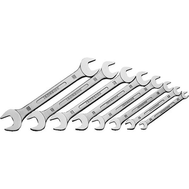 LLAVE FIJA, JUEGO 8 PIEZAS CROMO VANADIO DE 6 X 7 A 20 X 22 MM IRONSIDE 110110