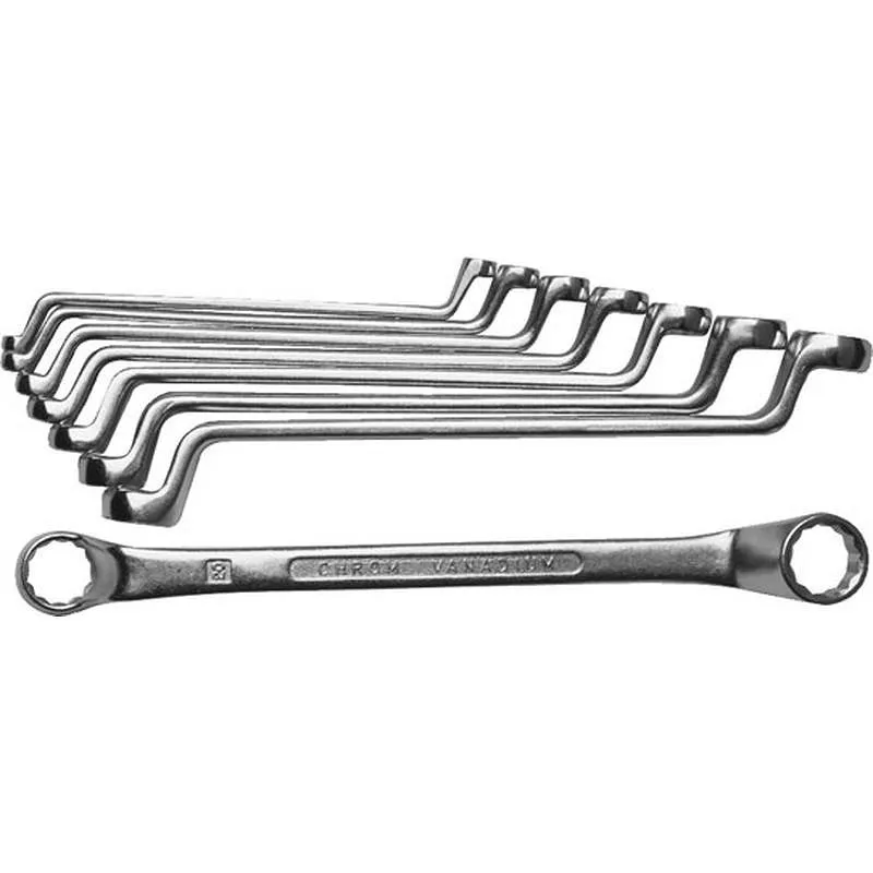 Compra LLAVE ESTRELLA ACODADA, JUEGO DE 8 PIEZAS CR / V DE 6 X 7 A 20 X 22 MM IRONSIDE 113110 al mejor precio