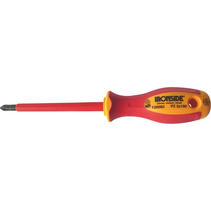 Compra DESTORNILLADOR BOCA POZIDRIV AISLADO 1000 V 2 X 100 BICOMPONENTE IRONSIDE 120082 al mejor precio