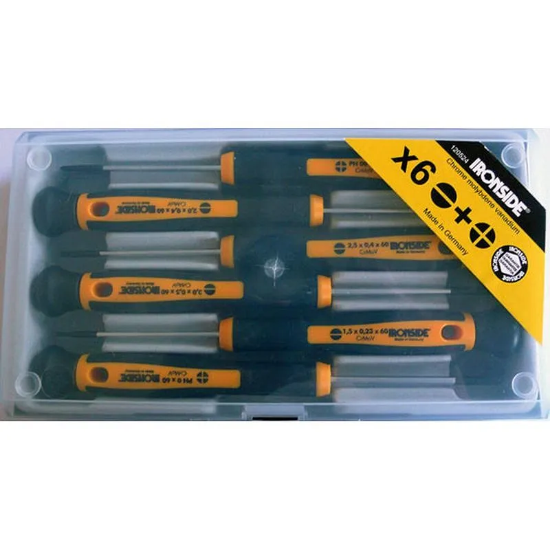 Compra DESTORNILLADOR PRECISION JUEGO 6 PIEZAS PL /PH IRONSIDE 120524 al mejor precio
