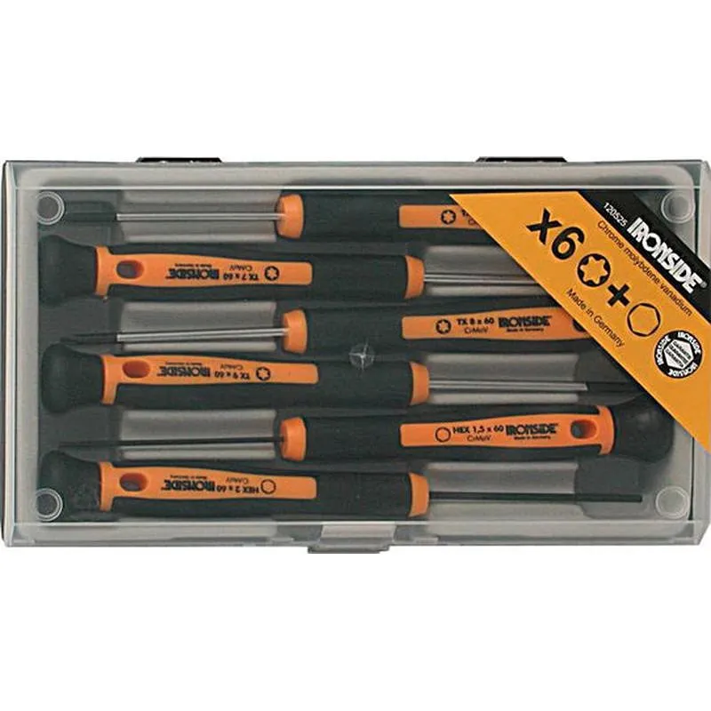 Compra DESTORNILLADOR PRECISION JUEGO 6 PIEZAS TX / HEX IRONSIDE 120525 al mejor precio