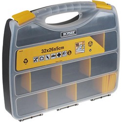 CLASIFICADOR MALETIN POLIPROPILENO 320 X 260 X 50 MM 18 COMPARTIMIENTOS MOVILES IRONSIDE 191219 / 80032