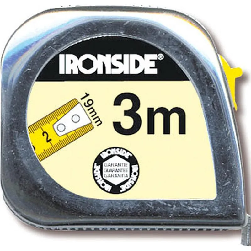 Compra FLEXOMETRO ABS/CROMO CON FRENO 3 M X 19 MM IRONSIDE 150205 al mejor precio