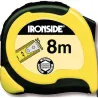 Compra FLEXOMETRO ABS / BICOMPONENTE CON FRENO 8 M X 30 MM CINTA IMPRESA A DOS CARAS IRONSIDE 150216 al mejor precio