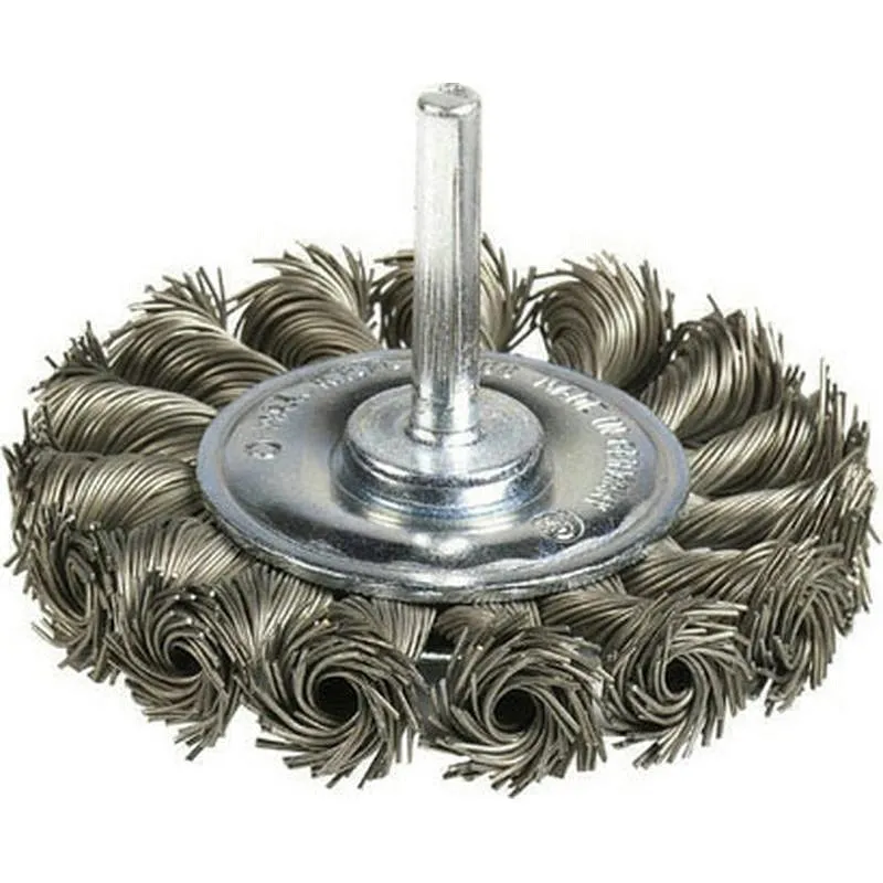 Compra CEPILLO CIRCULAR PUA TRENZADA ACERO ESPIGA 6 MM diametro 75 X 8/0.50 IRONSIDE 243014 al mejor precio