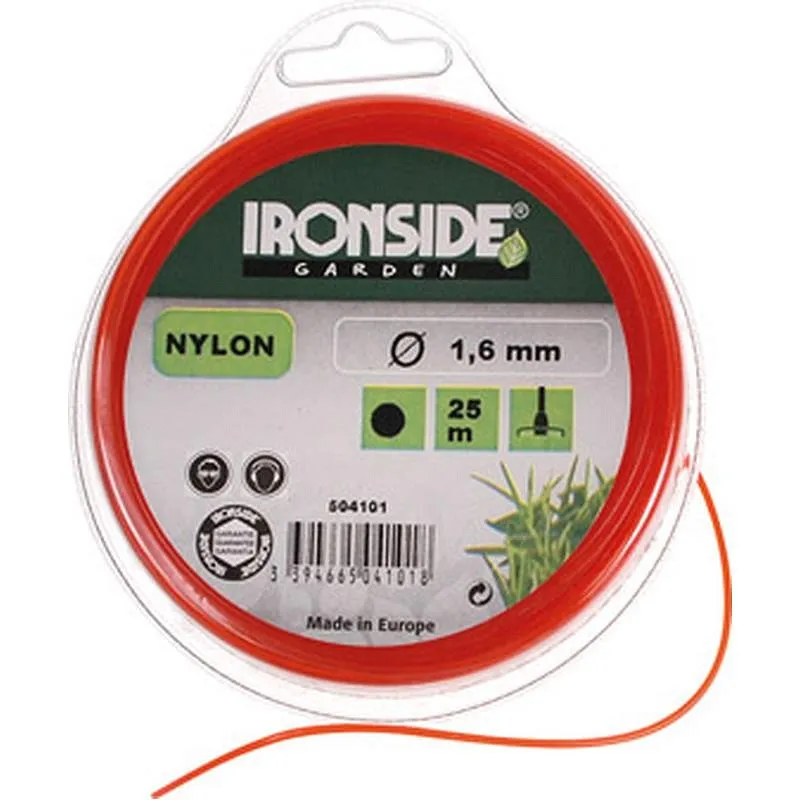 Compra HILO NILON REDONDO diametro 1,6 MM 25 M IRONSIDE GARDEN 504101 al mejor precio