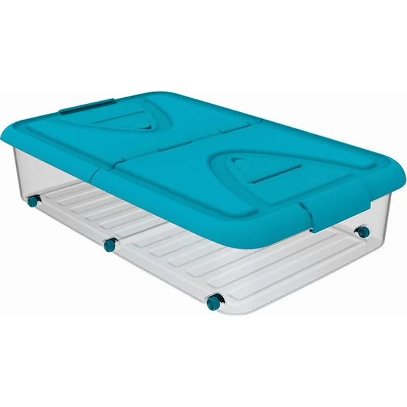 Compra CAJA MULTI-BOX CON RUEDAS AZUL 60 L PLASTIKEN 11003AZUL al mejor precio