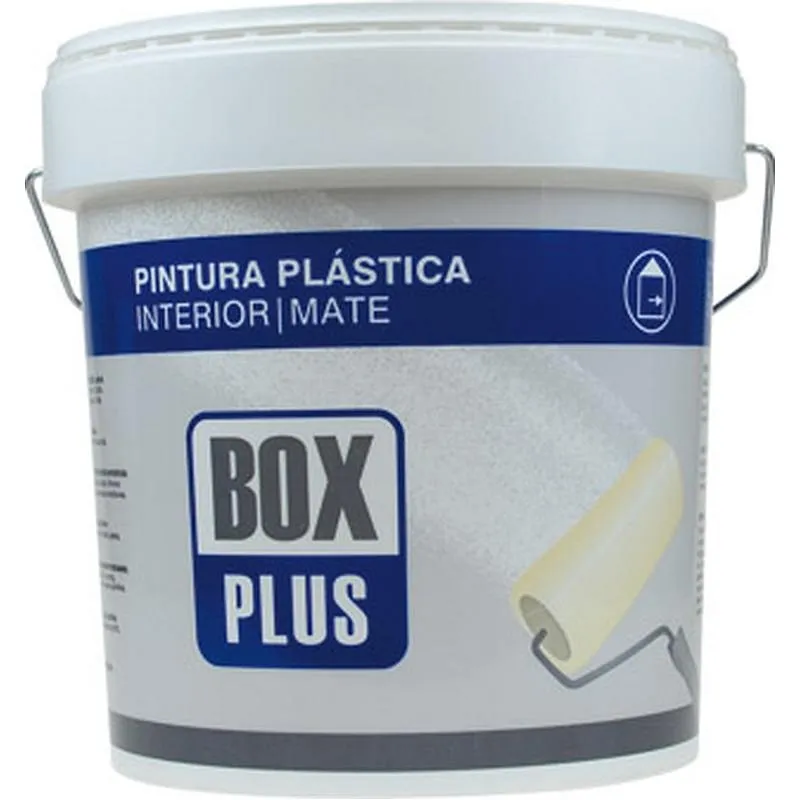 Compra PINTURA PLASTICA INTERIOR MATE 5 KG BLANCO BOX PLUS 06006 al mejor precio