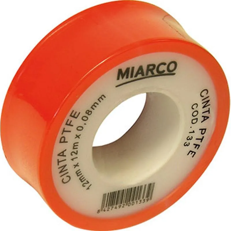 Compra CINTA TEFLON 12 METROS X 12 MM. GALGA: 0,08 MM. MIARCO 133 al mejor precio