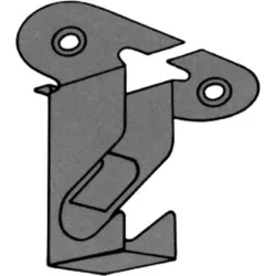 SOPORTE TECHO CROMADO DIAM...