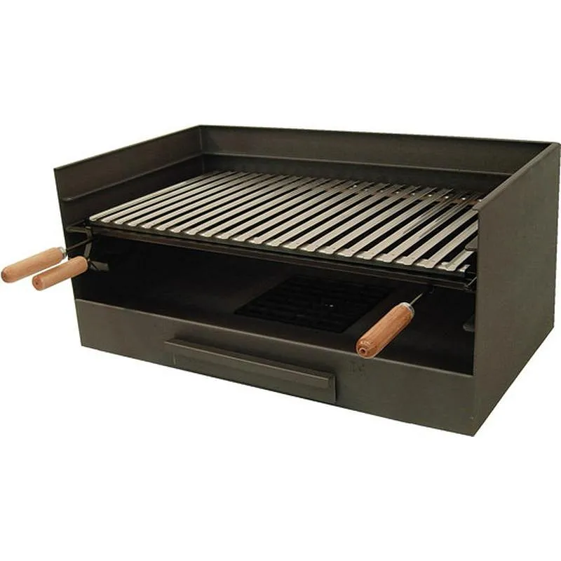 Compra CAJON BARBACOA CON PARRILLA INOX 61X40X33 CM IMEX EL ZORRO 71515 al mejor precio
