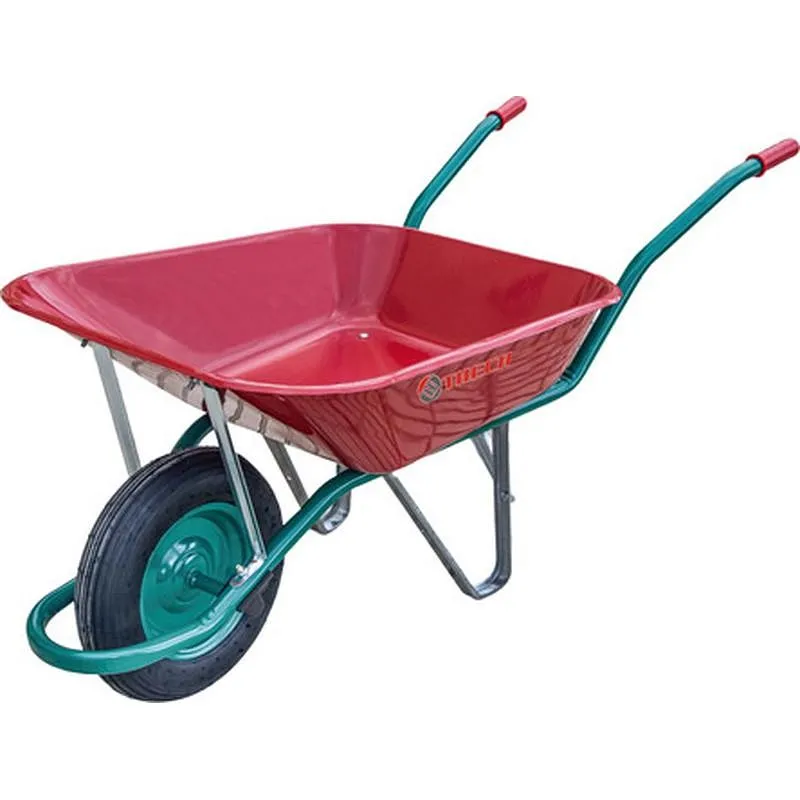 Compra CARRETILLA METALICA ROJA * C1-620-85 L RUEDA NEUMATICA THECA 1500009 al mejor precio