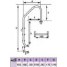 ESCALERA PARA PISCINA ENTERRADA STANDARD ACERO INOX 3 PELDAÑOS QP 509082