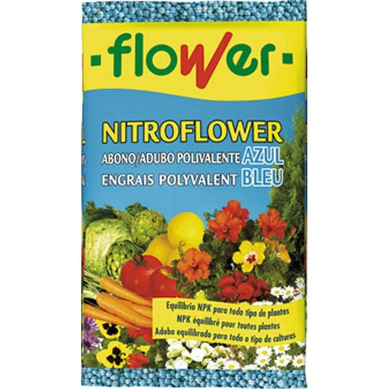 Compra ABONO NITROFLOWER AZUL 750 GR FLOWER 1-10528 al mejor precio