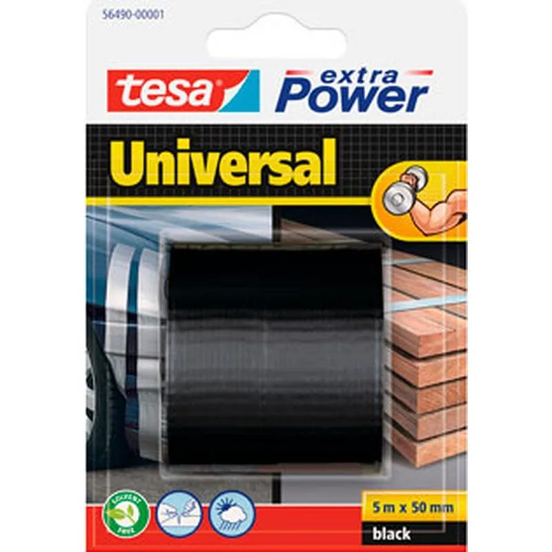 Compra CINTA AMERICANA UNIVERSAL EXTRA POWER 5 M X 50 MM NEGRO TESA TAPE 56490-00001-01 al mejor precio