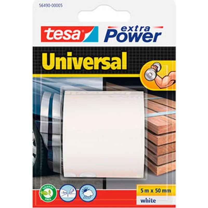 Compra CINTA AMERICANA UNIVERSAL EXTRA POWER 5 M X 50 MM BLANCO TESA TAPE 56490-00005-01 al mejor precio