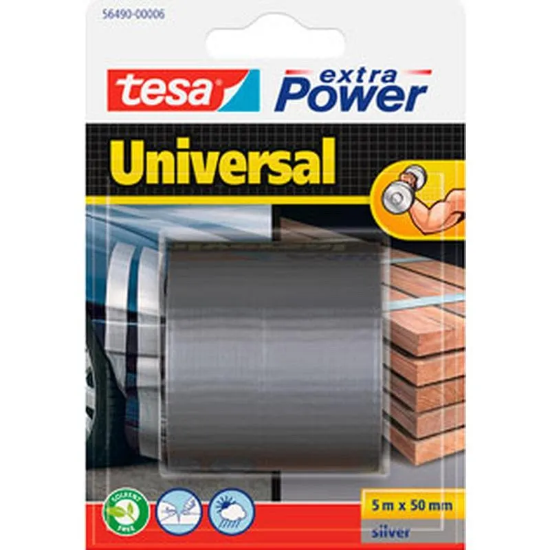 Compra CINTA AMERICANA UNIVERSAL EXTRA POWER 5 M X 50 MM PLATA TESA TAPE 56490-00006-01 al mejor precio
