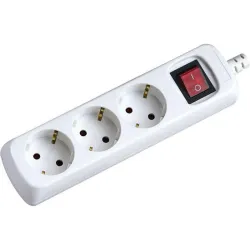 Compra BASE MULTIPLE ECO CON INTERRUPTOR BLANCA 3 TOMAS 1,5 MT FAMATEL 9/703 al mejor precio