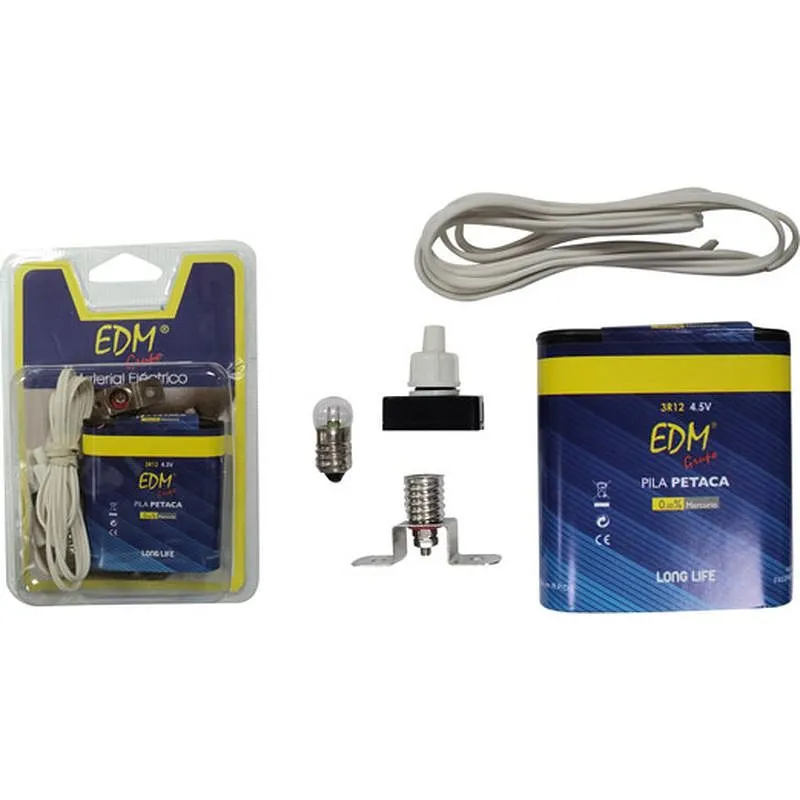 Compra KIT ESCOLAR 2003 PILA+LAMPARA+PORTALAMP+CABLE EDM 2003 al mejor precio