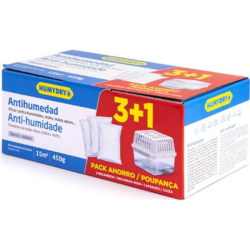 Compra ANTIHUMEDAD DISPOSITIVO + 3 RECARGAS 450 GR HUMYDRY NEUTRO HUMYDRY 431121C6 al mejor precio