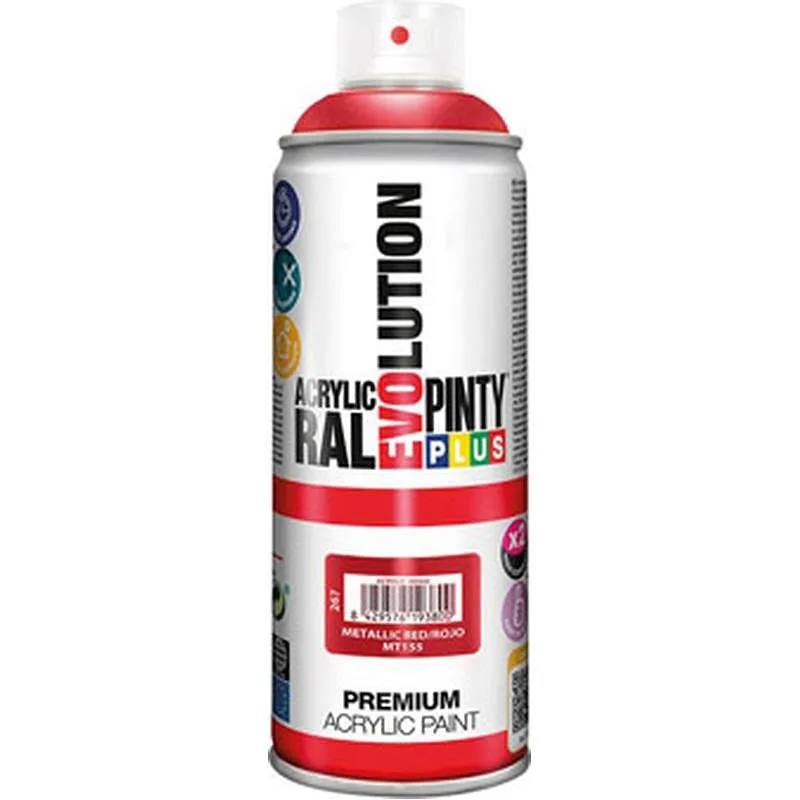 Compra PINTURA SPRAY ACRILICA EVOLUTION METALIZADO 520 CC ROJO PINTYPLUS 267 al mejor precio