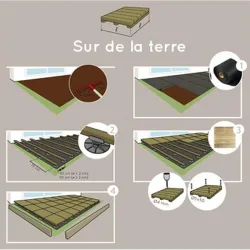 Compra LOSETA DE MADERA BOLENIA MARRON 50 X 50 CM ESPESOR 36 MM FOREST 505 al mejor precio