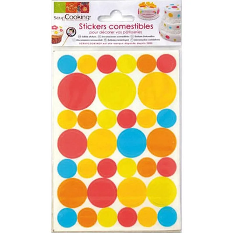 Compra STICKERS COMESTIBLES PUNTOS SCRAP 2002233 al mejor precio