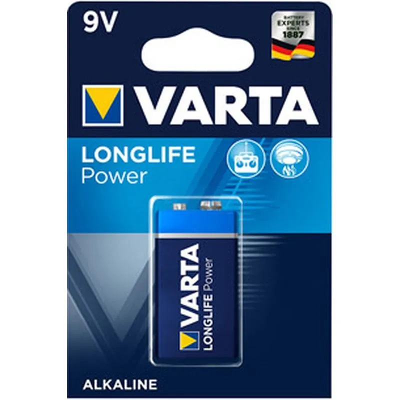 Compra PILA ALCALINA LONG LIFE 6LR61 BL.1 VARTA 4922121411 al mejor precio