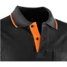 Compra POLO MANGA LARGA TOP RANGE NEGRO / NARANJA TALLA XXL JUBA 618/XXL al mejor precio