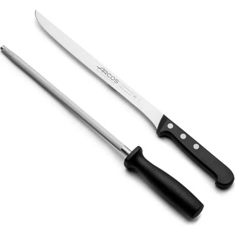 Compra CUCHILLO JAMONERO Y CHAIRA UNIVERSAL 250 MM ESTUCHE ARCOS 285500 al mejor precio