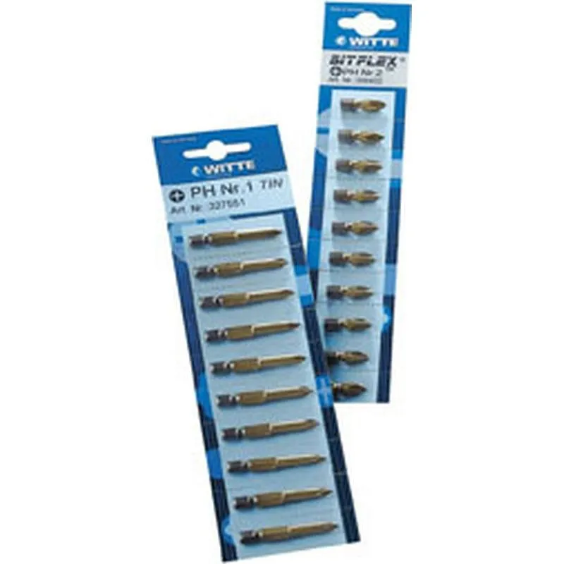 Compra PUNTA DESTORNILLADOR PLANA 10 UDS 8 X 50 MM WITTE 327515 al mejor precio