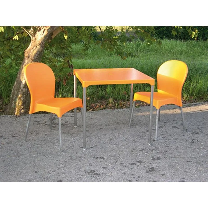 Compra MESA ERMES NARANJA 75 X 75 CM ERMES al mejor precio