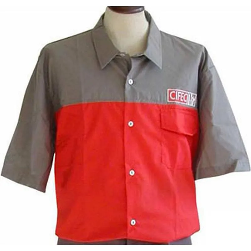 Compra CAMISA CIFEC MANGA CORTA ROJO GRIS T P CIFEC 1012 P al mejor precio