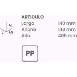 Compra ESCOBILLERO WC ECONOMICO BLANCO TATAY 4430601 al mejor precio