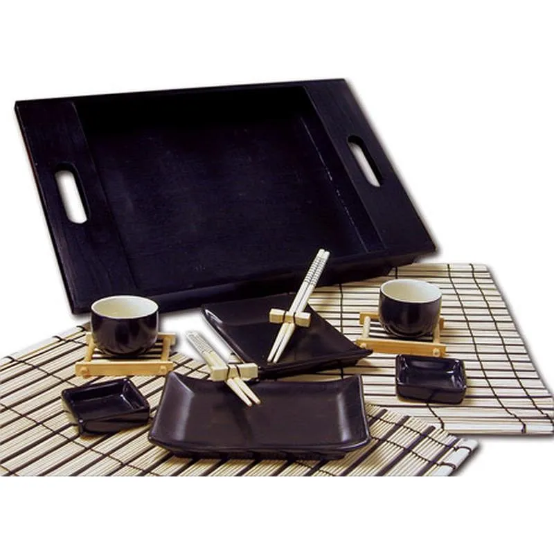 Compra SERVICIO COMIDA JAPONESA CON BANDEJA SET 2 SERVICIOS COMPLETOS 15D22812 al mejor precio